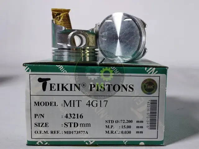 Поршень із пальцем STD (к-кт на двигун) Mitsubishi 4G17 Colt T120SS TEIKIN 43216-STD (фото 1)