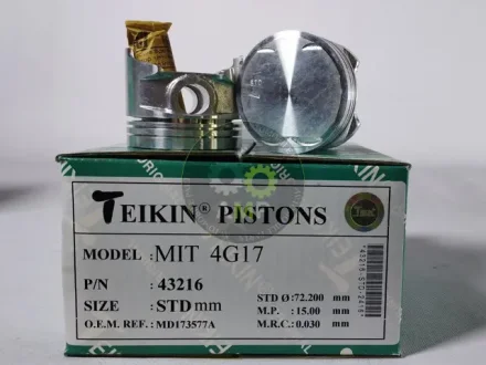 Поршень із пальцем STD (к-кт на двигун) Mitsubishi 4G17 Colt T120SS TEIKIN 43216-STD