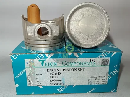 Поршень із пальцем +1.00мм (к-кт на двигун) 4G64S 43225-100 TEIKIN 43225100