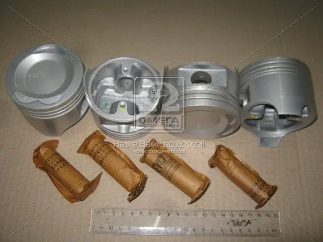 Поршень із пальцем +0.50мм (к-кт на двигун) Mitsubishi 2,4L (4G64 SOHC 8V) 43228-050 TEIKIN 43228050 (фото 1)