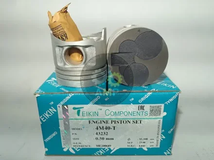 Поршень із пальцем +0.50мм (к-кт на двигун) Mitsubishi 2.8TD (4M40-T) 43232-050 TEIKIN 43232050