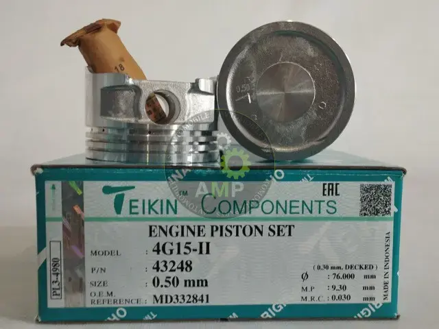Поршень із пальцем +0.50мм (к-кт на двигун) 4G15-II 43248-050 TEIKIN 43248050 (фото 1)