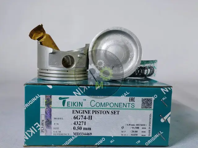 Поршень із пальцем +0.50мм (к-кт на двигун) Mitsubishi 3,5L (6G74-II) SOHS 24V 43271-050 TEIKIN 43271050 (фото 1)