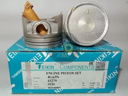 Поршень із пальцем STD (к-кт на двигун) Mitsubishi 4G63N 43279-STD TEIKIN 43279STD