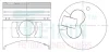 Поршни ремонт +0.25mm(к-кт на мотор) Mitsubishi 4D56-II TEIKIN 43285025 (фото 1)