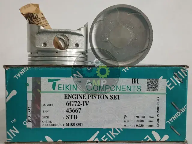 Поршень із пальцем STD (к-кт на двигун) 6G72-IV TEIKIN 43667-STD (фото 1)