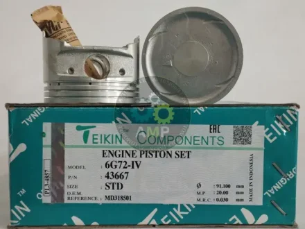 Поршень із пальцем STD (к-кт на двигун) 6G72-IV TEIKIN 43667-STD