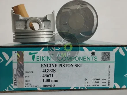 Поршень із пальцем +1.00мм (к-кт на двигун) 4G92S TEIKIN 43671-100