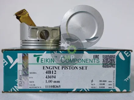 Поршень із пальцем +1.00мм (к-кт на двигун) Mitsubishi 2,4L (4B12) 43694-100 TEIKIN 43694100