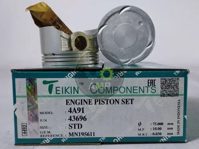 Поршень із пальцем STD (к-кт на двигун) Mitsubishi 1.5L (4A91) 43696-STD TEIKIN 43696STD (фото 1)