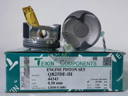 Поршень із пальцем +0.50мм (к-кт на двигун) Nissan 2,5L (QR25DE-III) 44343-050 TEIKIN 44343050