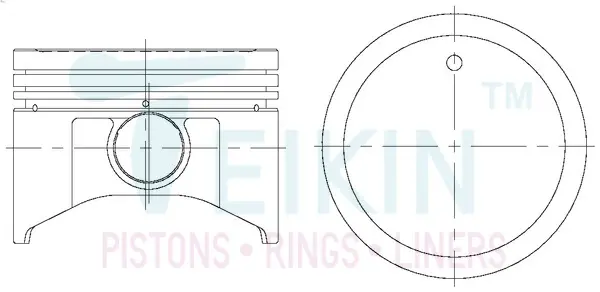 Поршни ремонт +1.00mm(к-кт на мотор) Nissan SR20DE TEIKIN 44652100 (фото 1)