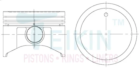 Поршни ремонт +1.00mm(к-кт на мотор) Nissan SR20DE TEIKIN 44652100