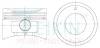 Поршень із пальцем +0.50мм (к-кт на двигун) QG16 44688-050 TEIKIN 44688050 (фото 1)