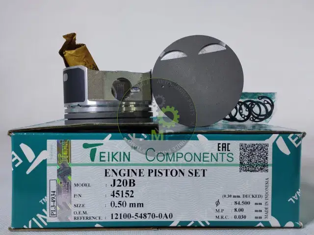 Поршень із пальцем +0.50мм (к-кт на двигун) Suzuki SX-4 2,0L (J20B) 45152-050 TEIKIN 45152050 (фото 1)