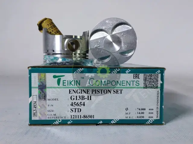 Поршень із пальцем STD (к-кт на двигун) Suzuki 1,3L DOHC 16V (G13B,G13B-II) 45654-STD TEIKIN 45654STD (фото 1)