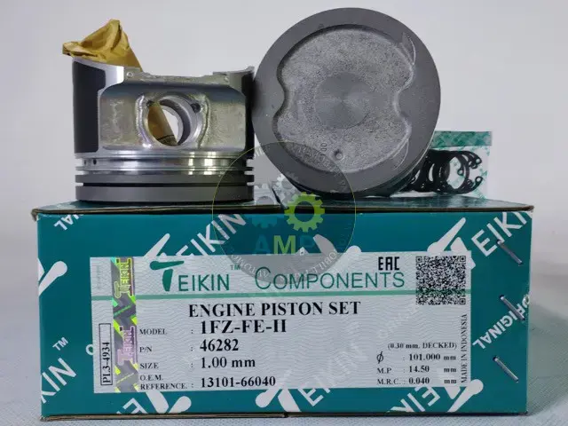 Поршень із пальцем +1.00мм (к-кт на двигун) Toyota 4,5L R6 (1FZ-FE-II) 46282-100 TEIKIN 46282100 (фото 1)