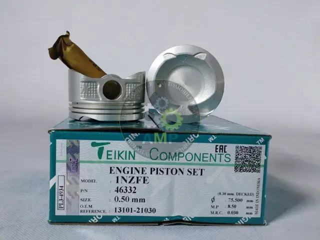 Поршень із пальцем +0.50мм (к-кт на двигун) Toyota 1,5L (1NZFE) 46332-050 TEIKIN 46332050 (фото 1)