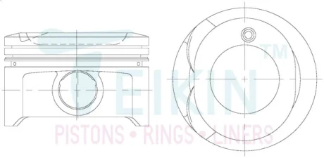 Поршни +0.25mm (к-кт на мотор) 1ZZ-FE Toyota Corolla, Celica, RAV-4 TEIKIN 46334025