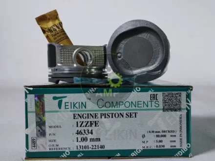Поршень із пальцем +1.00мм (к-кт на двигун) 1ZZ-FE 46334-100 TEIKIN 46334100