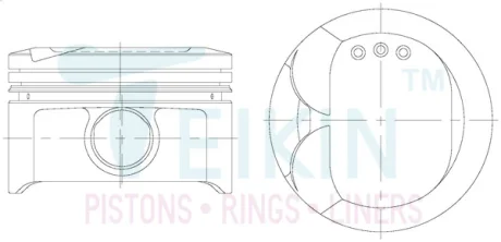 Поршни 79mm +0.25mm (к-кт на мотор) 4ZZ-FE Toyota Corolla TEIKIN 46342025