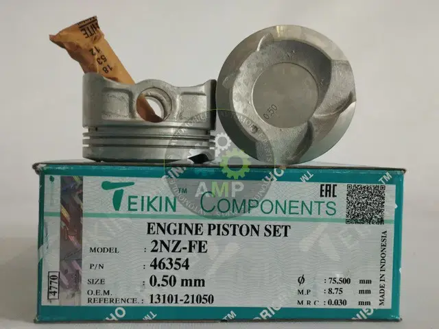 Поршень із пальцем +0.50мм (к-кт на двигун) 2NZ-FE 46354-050 TEIKIN 46354050 (фото 1)