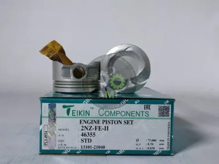 Поршень із пальцем STD (к-кт на двигун) Toyota 1,3L (2NZFE,2NZ-FE-II) 46355-STD TEIKIN 46355STD
