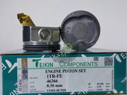 Поршень із пальцем +0.50мм (к-кт на двигун) 86/4CYL/1.2-1.2-2(1TR-FE) (13101-0C010) 46366-050 TEIKIN 46366050