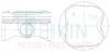 Поршни +0.25mm (к-кт на мотор) 2ZR-FE 1,8L Toyota Yaris, Corolla, Auris TEIKIN 46383025 (фото 1)
