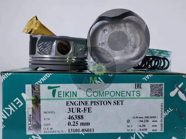 Поршень із пальцем +0.25мм (к-кт на двигун) Toyota 5,7L V8 (3UR-FE) TEIKIN 46388-025 (фото 1)