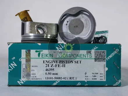 Поршень із пальцем +0.50мм (к-кт на двигун) Toyota 4,7L V8 (2UZ-FE-II) 46395-050 TEIKIN 46395050