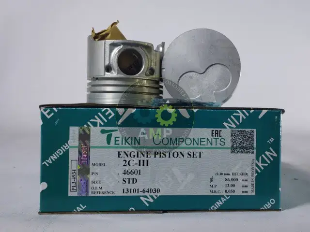 Поршень із пальцем STD (к-кт на двигун) Toyota 2,0D (2C-III) TEIKIN 46601-STD (фото 1)