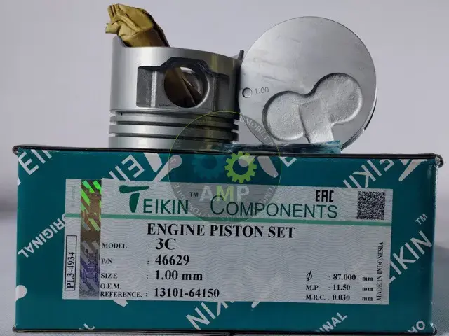 Поршень із пальцем +1.00мм (к-кт на двигун) Toyota 2,2D (3C,3CT) TEIKIN 46629-100 (фото 1)