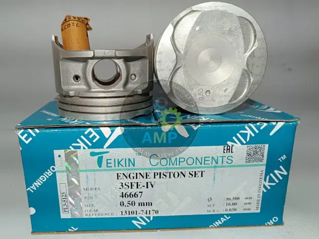 Поршень із пальцем +0.50мм (к-кт на двигун) Toyota 2,0L (3SFE-IV) 46667-050 TEIKIN 46667050 (фото 1)