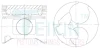 Поршни ремонт +1.00mm(к-кт на мотор) Toyota 1KZ-TE TEIKIN 46671AG100 (фото 1)