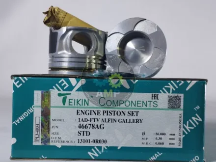 Поршень із пальцем STD (к-кт на двигун) Toyota 2,0D (1AD-FTV) 46678AG-STD TEIKIN 46678AGSTD