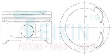 Поршни ремонт +0.50mm(к-кт на мотор) Toyota 2SZ-FE TEIKIN 46683050