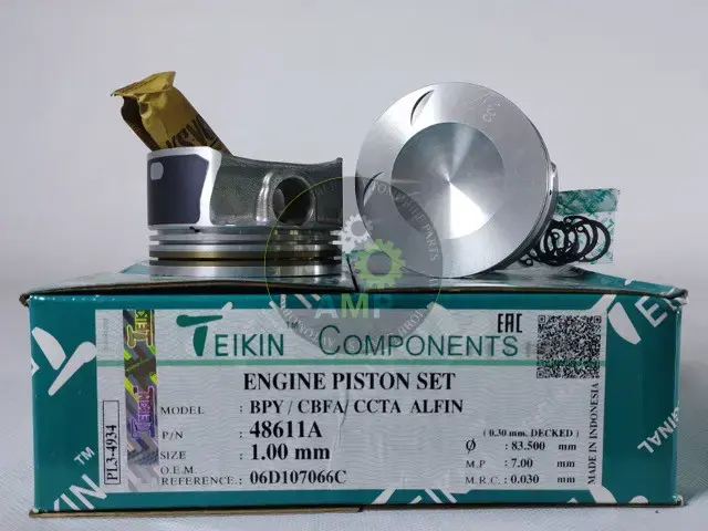 Поршень із пальцем +1.00мм (к-кт на двигун) VAG 2.0TFSI BPY CBFA CCTA ALFIN TEIKIN 48611A-100 (фото 1)