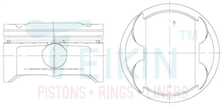 Поршень 0.25 Sonata/IX35/TCS 23410-2G000 (G4KD) TEIKIN 51144025