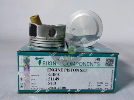 Поршень із пальцем STD (к-кт на двигун) G4FA 51149-STD TEIKIN 51149STD