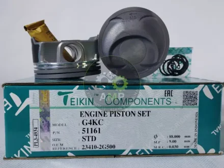 Поршень ДВЗ STD (4од.+пальці) Hyundai 2.4 (G4KC/G4KC) Santa Fe (12-)/Sonata (09-) TEIKIN 51161-STD