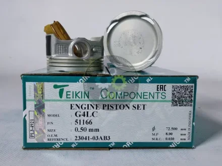 Поршень із пальцем +0.50мм (к-кт на двигун) Hyundai G4LC 51166-050 TEIKIN 51166050