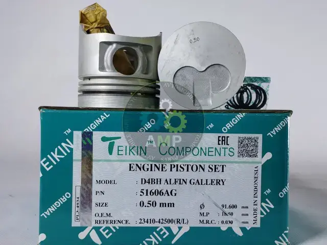 Поршень із пальцем +0.50мм (к-кт на двигун) HYUNDAI ALFIN GALARY d4bh (4d56 tci) 51606AG-050 TEIKIN 51606AG050 (фото 1)