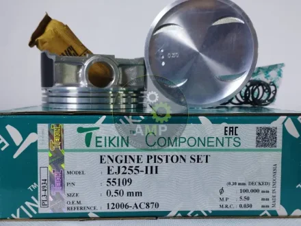 Поршень із пальцем +0.50мм (к-кт на двигун) Subaru EJ255-III 55109-050 TEIKIN 55109050