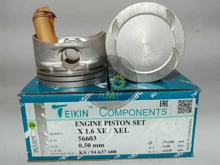 Поршень із пальцем +0.50мм (к-кт на двигун) Opel X16XE, X16XEL 56603-050 TEIKIN 56603050