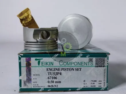 Поршень ДВЗ 0.5 (4од.+пальці) Peugeot/Citroen (TU5JP4) C3, C4, Partner/Berlingo 1.6 DOHC 16V TEIKIN 67106-050