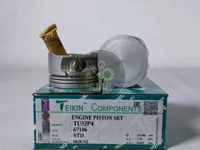 Поршень із пальцем STD (к-кт на двигун) Peugeot TU5JP4 67106-STD TEIKIN 67106STD (фото 1)