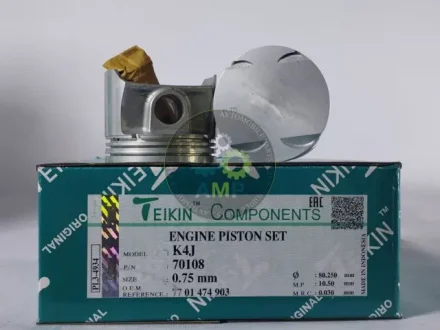 Поршень із пальцем +0.75 (к-кт на двигун) Renault 1.4 (K4J) TEIKIN 70108-075