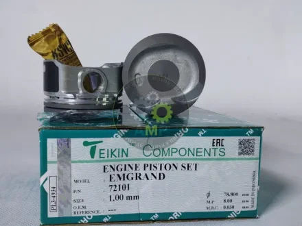 Поршень із пальцем +1.00мм (к-кт на двигун) EMGRAND TEIKIN 72101-100