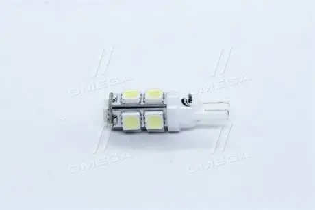 Лампа LED б/ц габарит и панель приборов T10 9SMD W5W 12V WHITE <> TEMPEST Tmp-15T10-12V